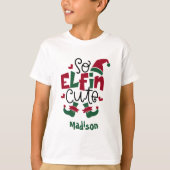 Also Elfin Niedlich Personalisierter Name Elf Weih T-Shirt (Vorderseite)