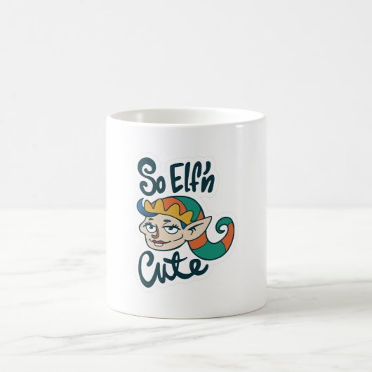 Also Elf'n Niedlich Weihnachtself Kaffeetasse (Mittel)
