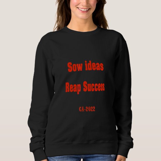 Also ernten Ideen Erfolg 'ca 2022' Sweatshirt (Vorderseite)