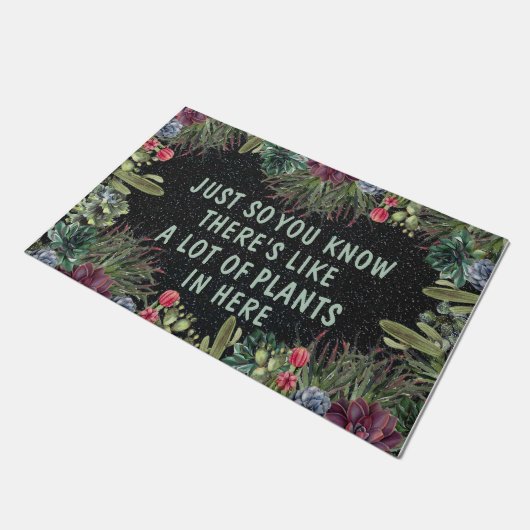 Also, es gibt so viele Pflanze  Fußmatte (Schrägansicht)