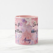 Also EXTRA Ich schlage Glitzer Geschenk für ihren  Tasse (Zentrum)