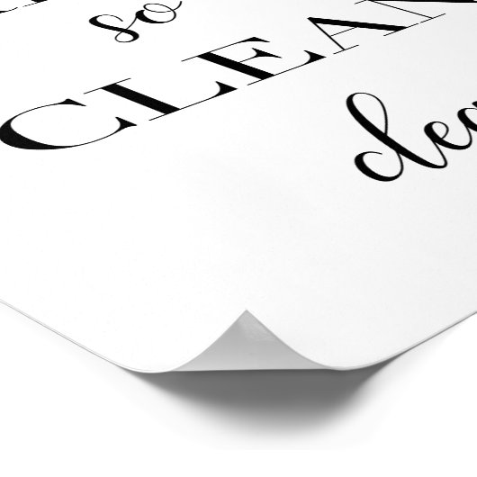 Also frisch so sauber poster (Ecke)