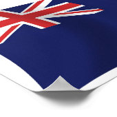 Also, Georgia und Sandwich Flag Poster Print (Ecke)