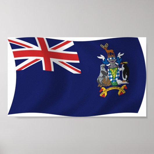 Also, Georgia und Sandwich Flag Poster Print (Vorne)