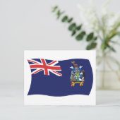 Also Georgien und Sandwich Flag Postkarte (Stehend Vorderseite)