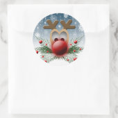 Also glänzt es Weihnachts-Weihnachtsbaum Runder Aufkleber (Tasche)