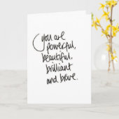 ALSO **GLÜCKLICH** FÜR SIE!!! DU GEHST MÄDCHEN!!!! KARTE (Gelbe Blume)