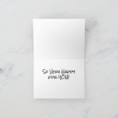 ALSO "GLÜCKLICH" FÜR SIE GRATULIERUNGEN KARTE (Innenseite)