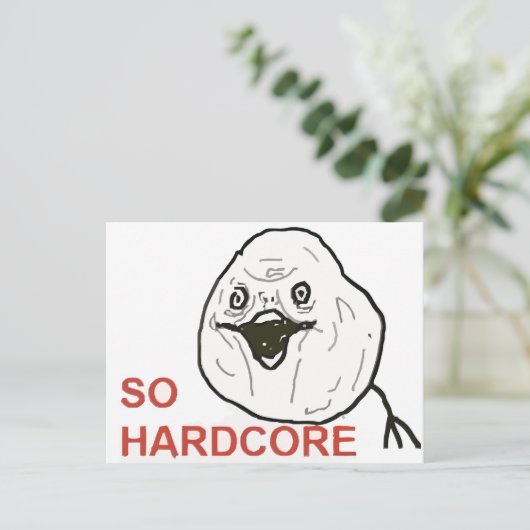 Also Hardcore Postkarte (Stehend Vorderseite)