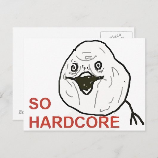 Also Hardcore Postkarte (Vorne/Hinten)