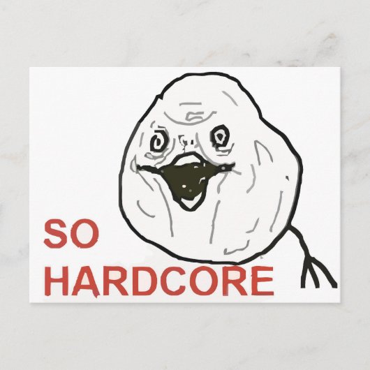 Also Hardcore Postkarte (Vorderseite)