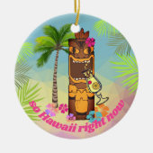 Also Hawaii jetzt Ti Cocktailpalmen Keramik Ornament (Vorne)