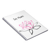 Also, Hum Pink Black Lotus Journal Notizblock (Rechte Seite)