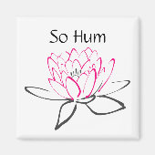 Also, Hum Pink Black Lotus Magnet (Vorne)