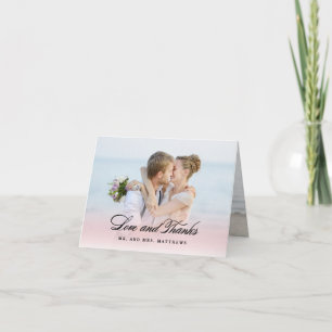 Also in der Liebe Hochzeit Danke Foto