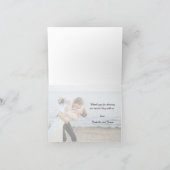 Also in der Liebe | Hochzeit Danke Foto (Innenseite)