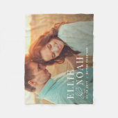 Also in der Liebe Personalisierten Paar Foto Schup Fleecedecke (Vorderseite)