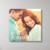 Also in der Liebe Personalisiertes Foto ummantelte Leinwanddruck (Vorderseite)