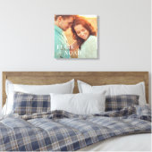 Also in der Liebe Personalisiertes Foto ummantelte Leinwanddruck (Insitu (Schlafzimmer))