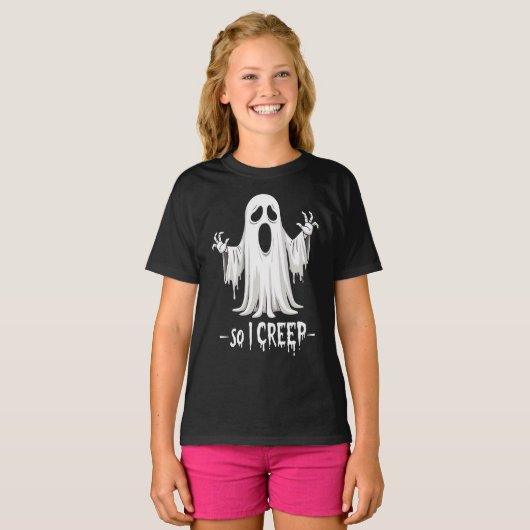Also kreep ich Halloween Boo Ghost Funny Creep Yea T-Shirt (Vorne ganz)