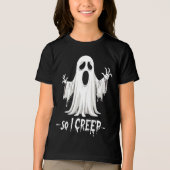 Also kreep ich Halloween Boo Ghost Funny Creep Yea Tri-Blend Shirt (Vorderseite)