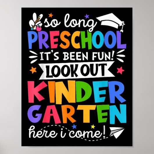 Also, lange Vorschule Kindergarten, hier bin ich G Poster (Vorne)