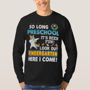 Also, lange Vorschule schauen Kindergarten hier, i T-Shirt