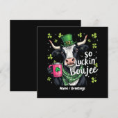 Also, Luckin' Boujee Retro St. Patrick's Day Einladung (Vorne/Hinten)