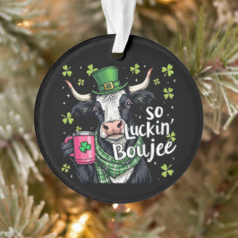 Also, Luckin' Boujee Retro St. Patrick's Day Ornament