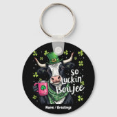 Also, Luckin' Boujee Retro St. Patrick's Day Schlüsselanhänger (Vorderseite)