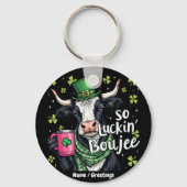 Also, Luckin' Boujee Retro St. Patrick's Day Schlüsselanhänger (Rückseite)
