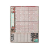 Also macht Gott einen Bauer-Schreibtisch Kalender- Notizblock (Rotiert)