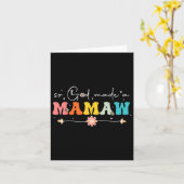 Also machte Gott ein Mamaw Groovy Happy Mütter Day Karte (Gelbe Blume)