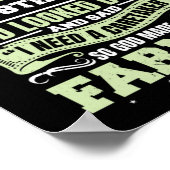 Also machte Gott einen Bauer Life Traktor Agricult Poster (Ecke)