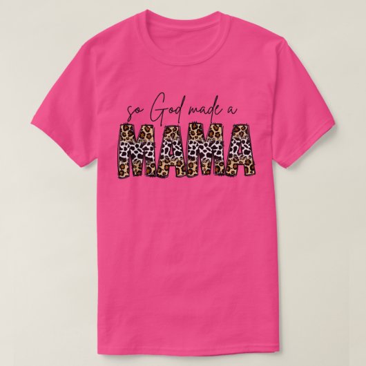 Also machte Gott einen Mama Boho Mama Leopard Tank (Design vorne)