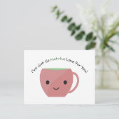 Also Matcha Liebe für Sie Feiertagspostkarte (Stehend Vorderseite)
