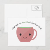 Also Matcha Liebe für Sie Feiertagspostkarte (Vorne/Hinten)