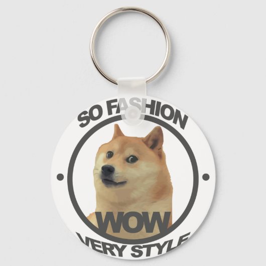 Also Mode, also Doge Schlüsselanhänger (Vorderseite)