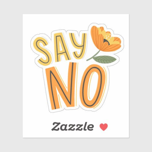 Also nein aufkleber (Blatt)