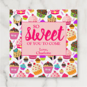 Also nett von Ihnen, Party zu kommen Danke Geschenkanhänger (Vorderseite)