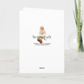 Also Niedlicher, neugieriger Chipmunk Karte (Rückseite)