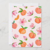 Also, Peachy Baby Shower Einladung (Rückseite)