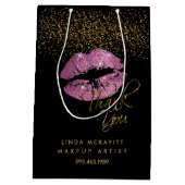 Also Pink Glitzer Lipstick - Danke Mittlere Geschenktüte (Rückseite)