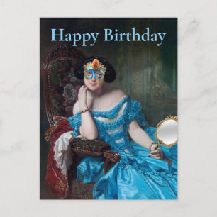 Also Posh Masquerade glücklich Geburtstag Postkarte