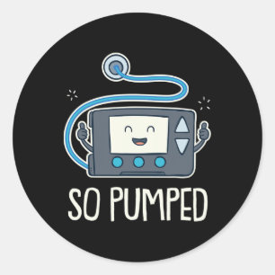 Also pumpen ich Insulinpumpe Diabetes Typ 1 Runder Aufkleber