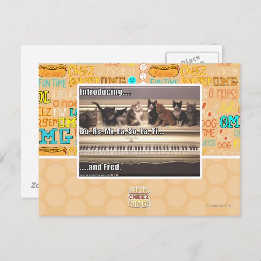 Also, Re, Mi, Fa, also, La, Ti, Fred Postkarte (Vorne/Hinten)