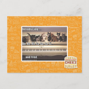 Also, Re, Mi, Fa, also, La, Ti, Fred Postkarte