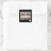 Also, Re, Mi, Fa, also, La, Ti, Fred Quadratischer Aufkleber (Tasche)