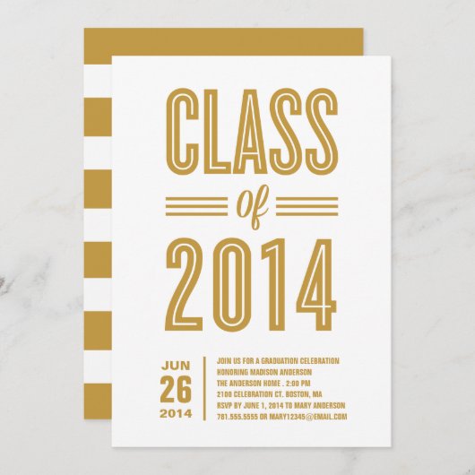 Also Retro | Einladung zur Graduiertengruppe (Vorne/Hinten)