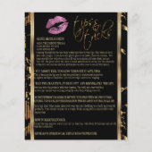 Also rosa Glitzer Lip mit Marmoranweisungen Flyer (Hinten)